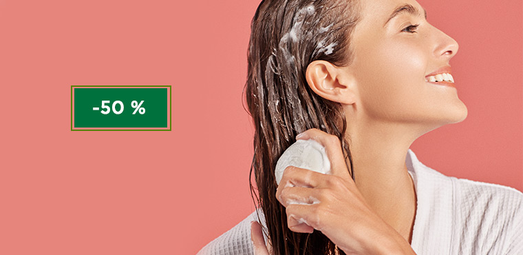 50 % popusta na kruti šampon po izboru