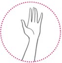 Massage hand gesture