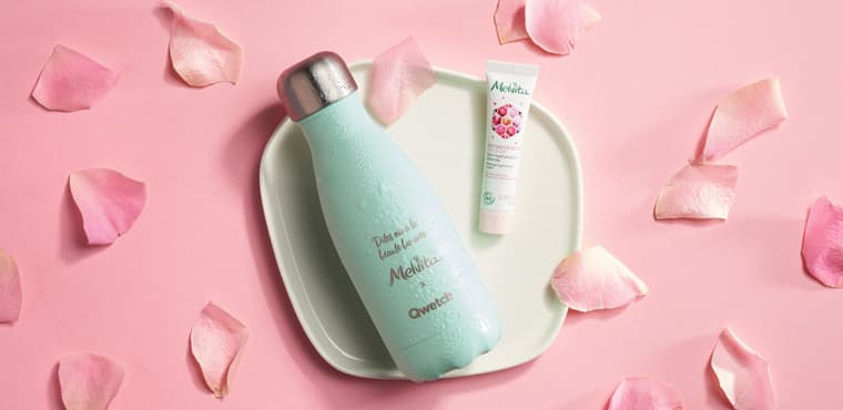 soin de jour Nectar de Roses et gourde Qwetch