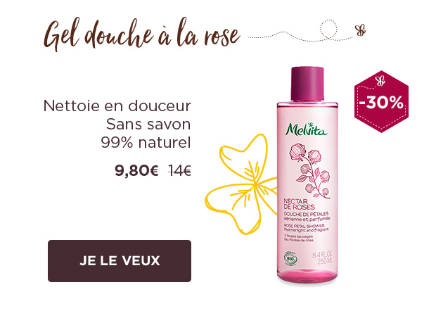 gel douche rose