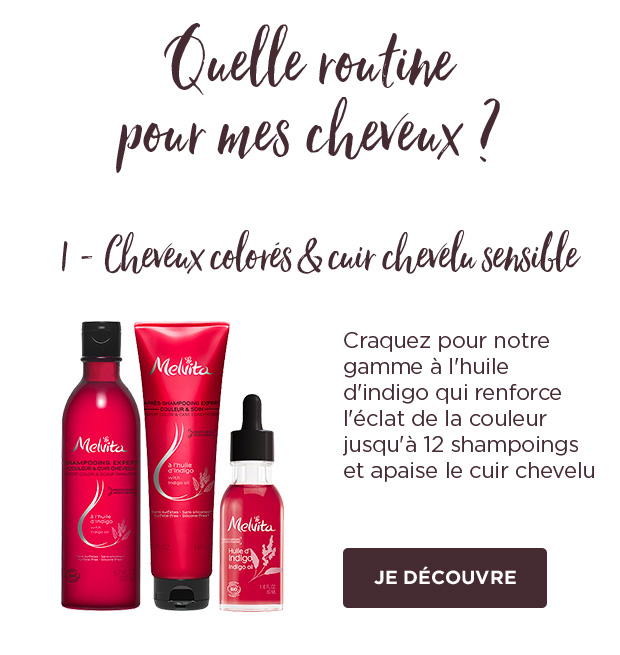 Routine cheveux colorés