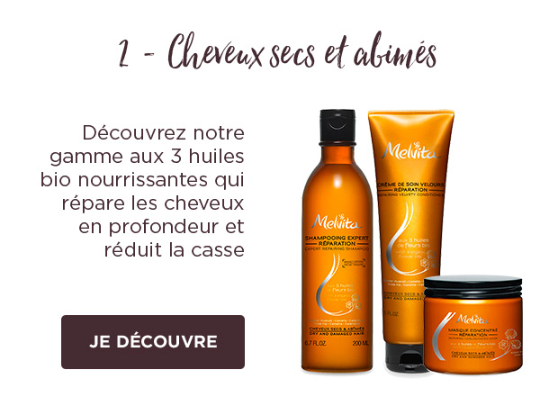 Routine cheveux secs et abimés