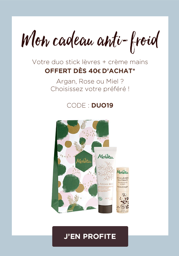 Votre stick lèvres + crème mains au choix OFFERT dès 40€ d'achat