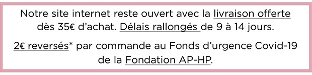 Livraison offerte dès 20€ d'achat*