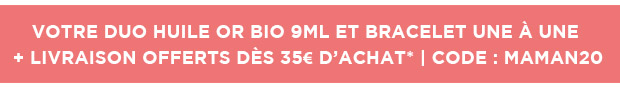 MAMAN20 + Livraison Offerte